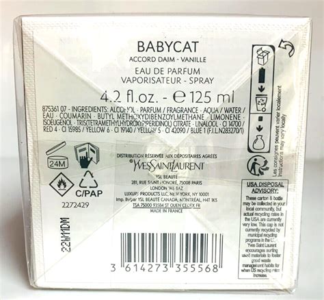 Yves Saint Laurent Babycat 4.22oz Unisex Eau de Parfum 